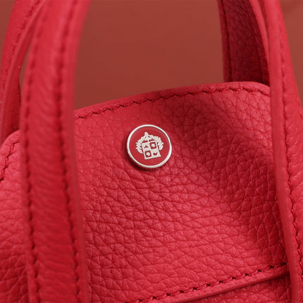 NANO SMILE BAG 18 IN CRIMSON RED CALFSKIN