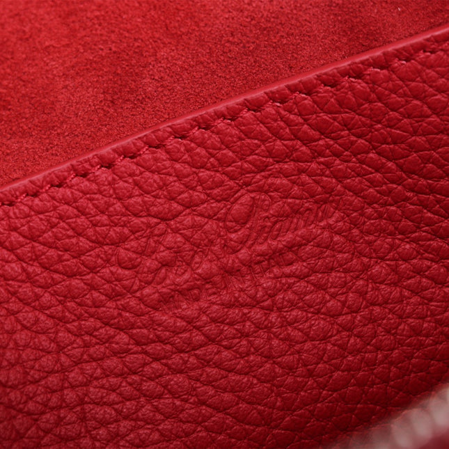 NANO SMILE BAG 18 IN CRIMSON RED CALFSKIN