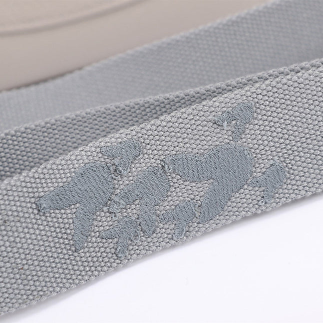 NANO SMILE BAG 18 IN PASTEL GRAY CALFSKIN