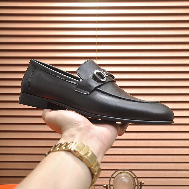 HM HORSEBIT LOAFER BLACK CALFSKIN