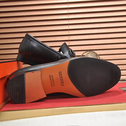 HM HORSEBIT LOAFER BLACK CALFSKIN