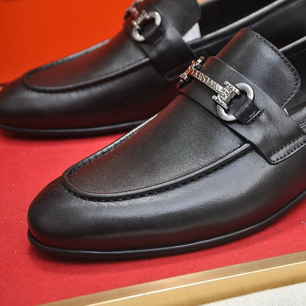 HM HORSEBIT LOAFER BLACK CALFSKIN
