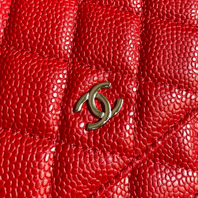 CC WOC 19 RED CAVIAR SILVER HARDWARE