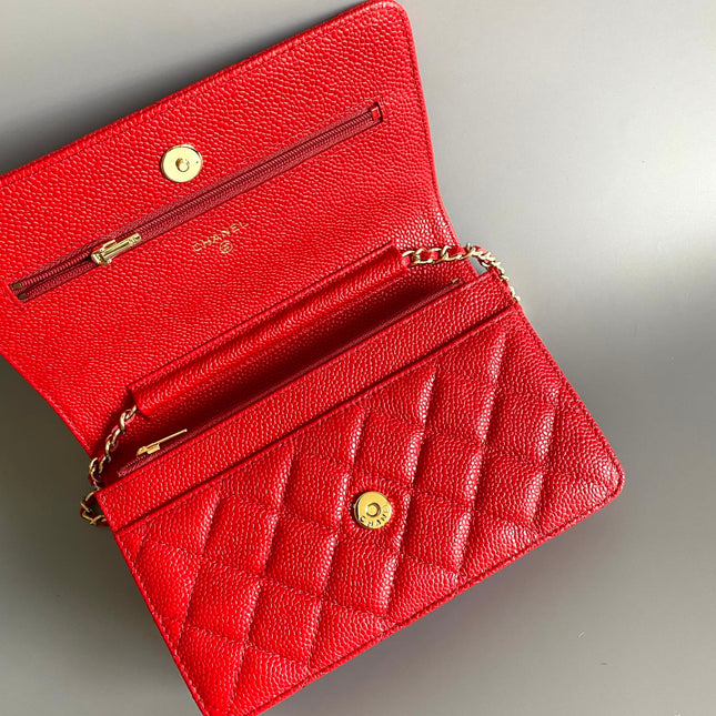 CC WOC 19 RED CAVIAR GOLD HARDWARE