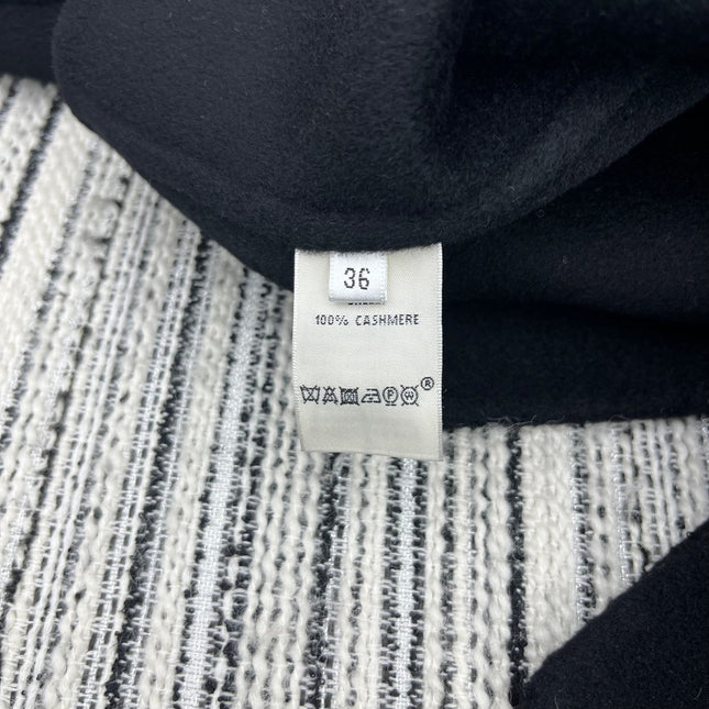 HERMES 25S SHORT REVERSIBLE CASHMERE COAT 254