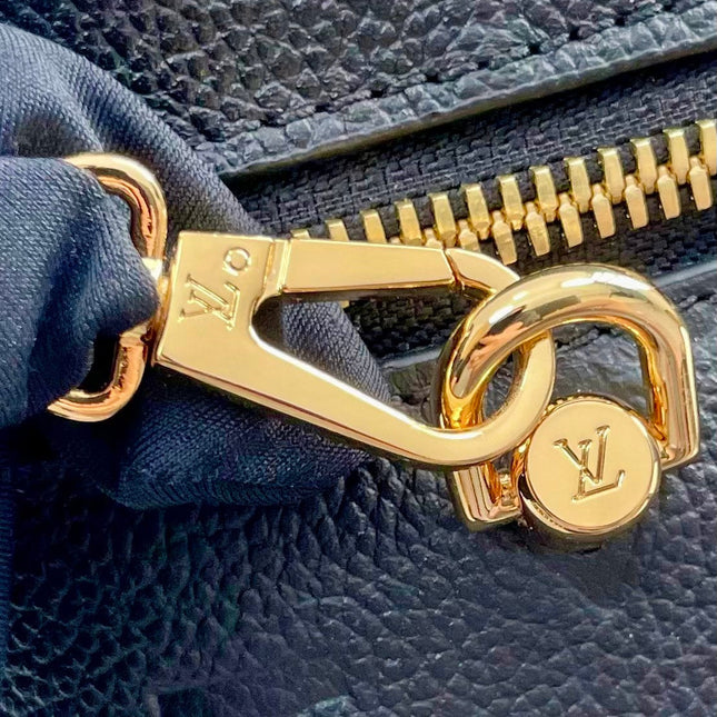 VANITY 19 IN BLACK MONOGRAM EMBOSSED CALFSKIN GOLD HARDWARE