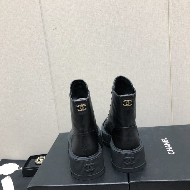 MARTIN SHORT BOOTS BLACK LAMBSKIN