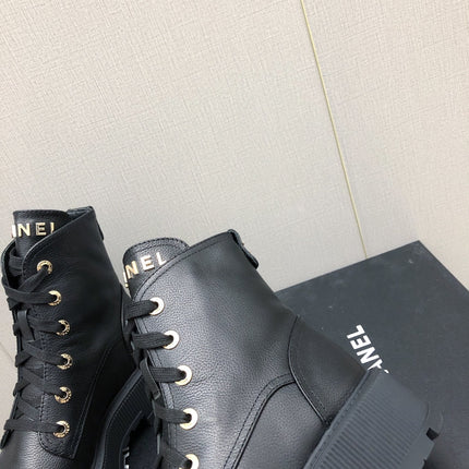 MARTIN SHORT BOOTS BLACK LAMBSKIN