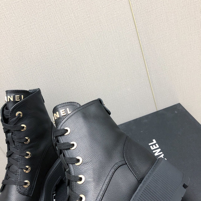 MARTIN SHORT BOOTS BLACK LAMBSKIN