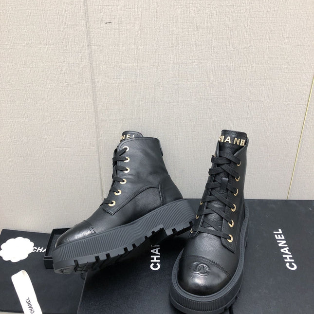 MARTIN SHORT BOOTS BLACK LAMBSKIN