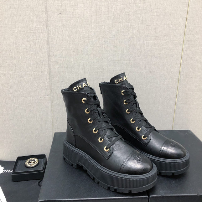 MARTIN SHORT BOOTS BLACK LAMBSKIN