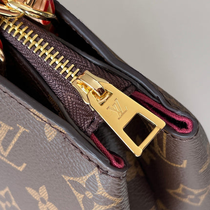 LV 25S PETIT PALAIS 29 IN BROWN MONOGRAM CANVAS AND CALFSKIN GOLD HARDWARE
