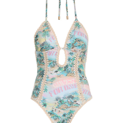 ZIMMERMANN BIKINI WITH PLUNGING NECKLINE 270495