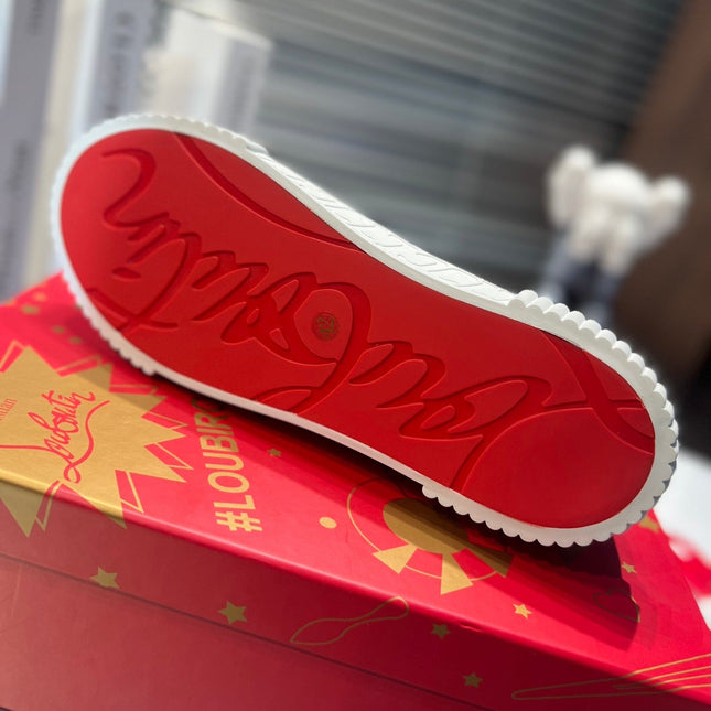 LUBOTING PEDRO HIGH-TOP SNEAKERS IN COLORFUL FABRIC