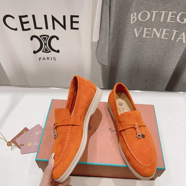 LP SUMMER CHARMS WALK LOAFERS ORANGE SUEDE