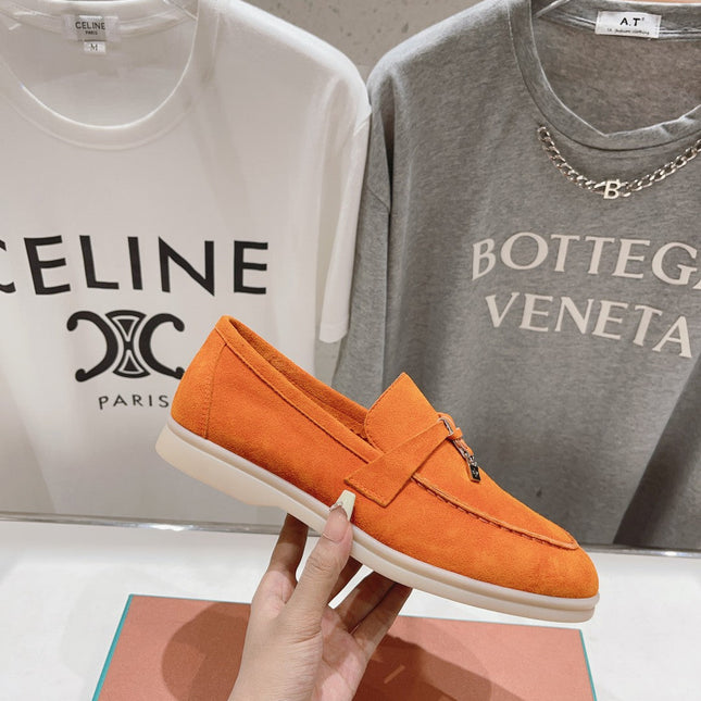 LP SUMMER CHARMS WALK LOAFERS ORANGE SUEDE