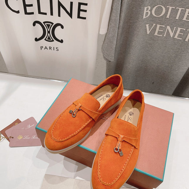 LP SUMMER CHARMS WALK LOAFERS ORANGE SUEDE