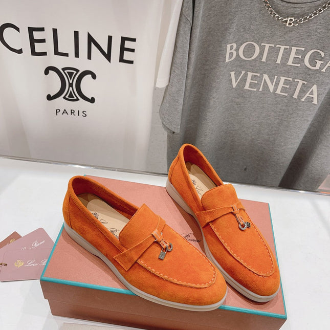 LP SUMMER CHARMS WALK LOAFERS ORANGE SUEDE