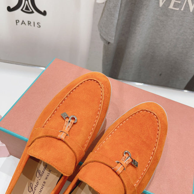 LP SUMMER CHARMS WALK LOAFERS ORANGE SUEDE