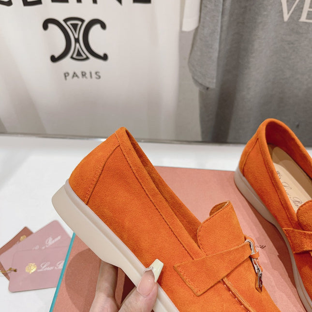LP SUMMER CHARMS WALK LOAFERS ORANGE SUEDE