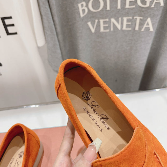 LP SUMMER CHARMS WALK LOAFERS ORANGE SUEDE