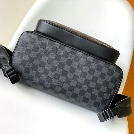 BACKPACK 41.5 IN BLACK MONOGRAM LAMBSKIN