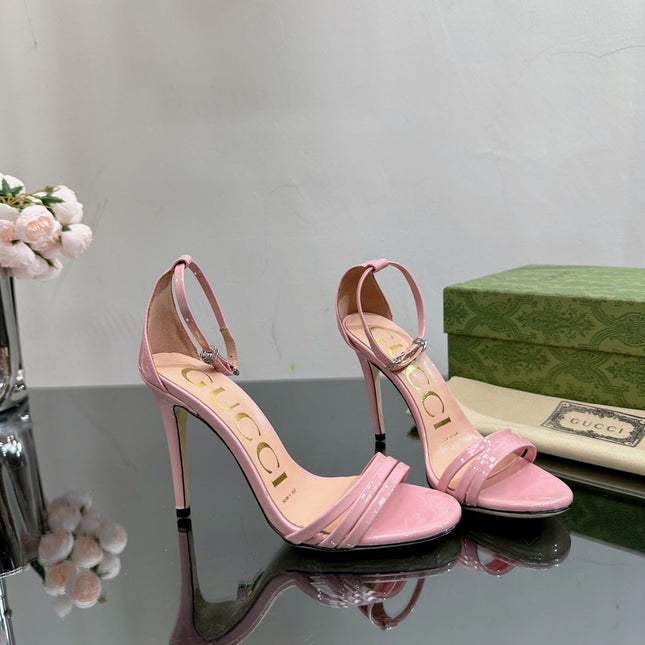 GG 105 HIGH HEEL SANDAL LIGHT PINK LAMBSKIN