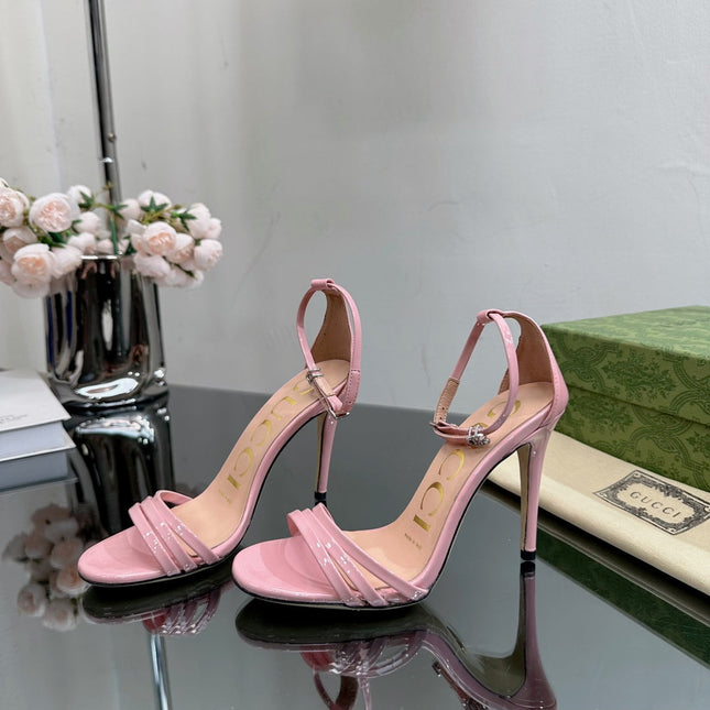 GG 105 HIGH HEEL SANDAL LIGHT PINK LAMBSKIN