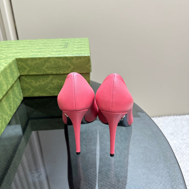 GG 105 BASIC HIGH HEEL HOT PINK LAMBSKIN