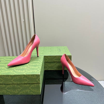 GG 105 BASIC HIGH HEEL HOT PINK LAMBSKIN