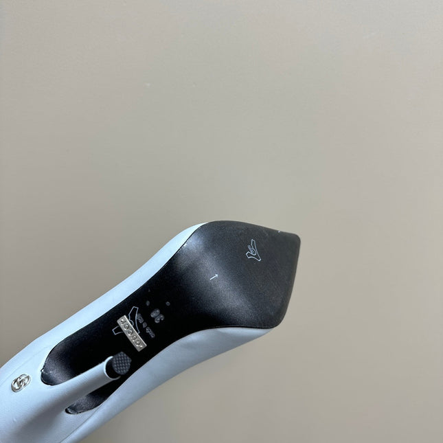 GG 105 BASIC HIGH HEEL PASTEL BLUE LAMBSKIN