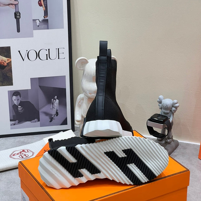 H FUN CLASSIC SNEAKER STYLISH BLACK FABRIC