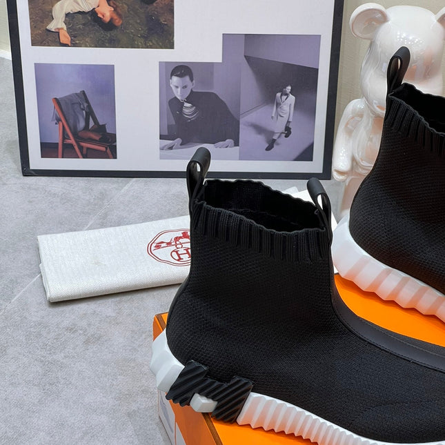 H FUN CLASSIC SNEAKER STYLISH BLACK FABRIC