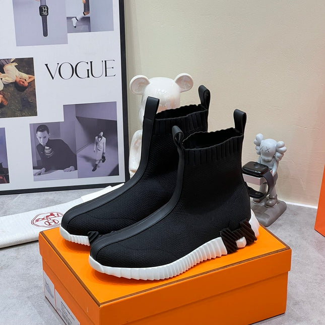 H FUN CLASSIC SNEAKER STYLISH BLACK FABRIC