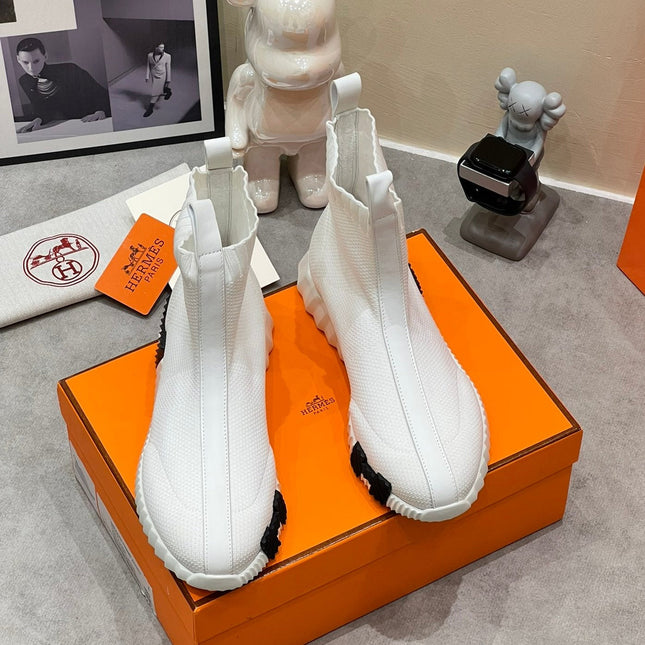 H FUN CLASSIC SNEAKER STYLISH WHITE FABRIC