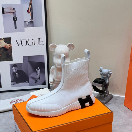 H FUN CLASSIC SNEAKER STYLISH WHITE FABRIC