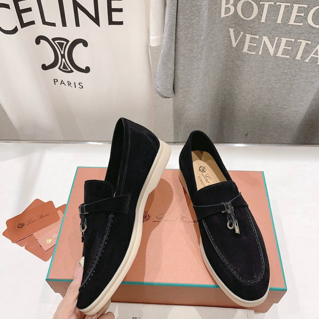LP SUMMER CHARMS WALK LOAFERS BLACK SUEDE