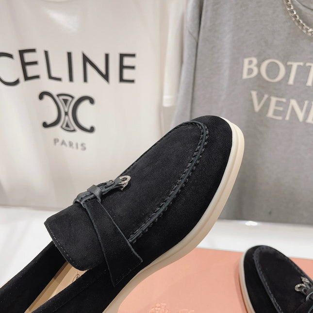 LP SUMMER CHARMS WALK LOAFERS BLACK SUEDE