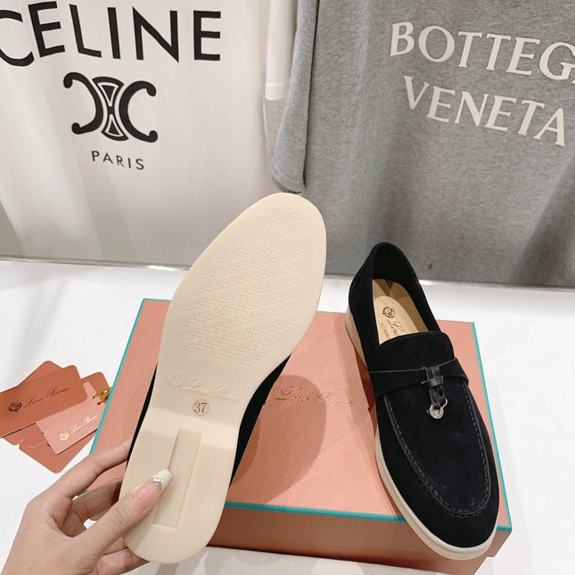 LP SUMMER CHARMS WALK LOAFERS BLACK SUEDE