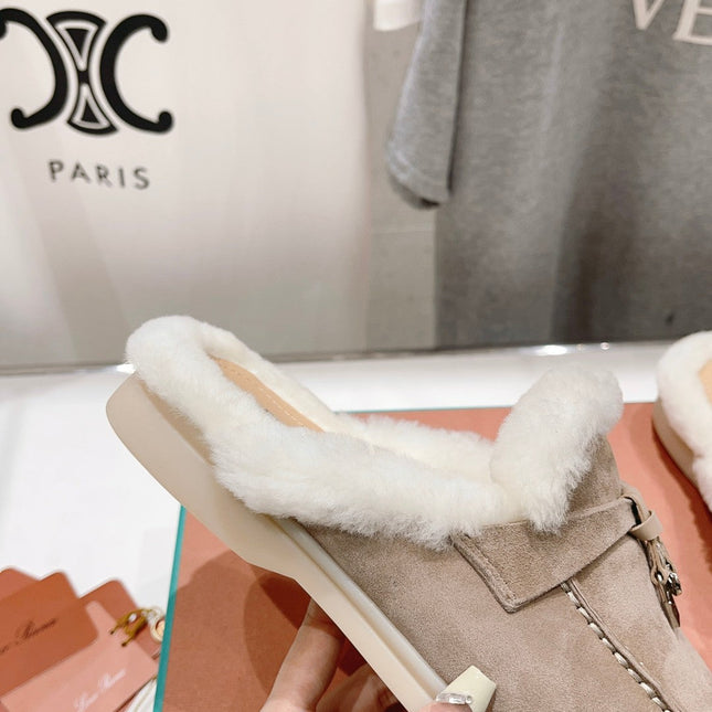 LP CHARMS WALK BABOUCHE LOAFERS PEANUT FLEECE