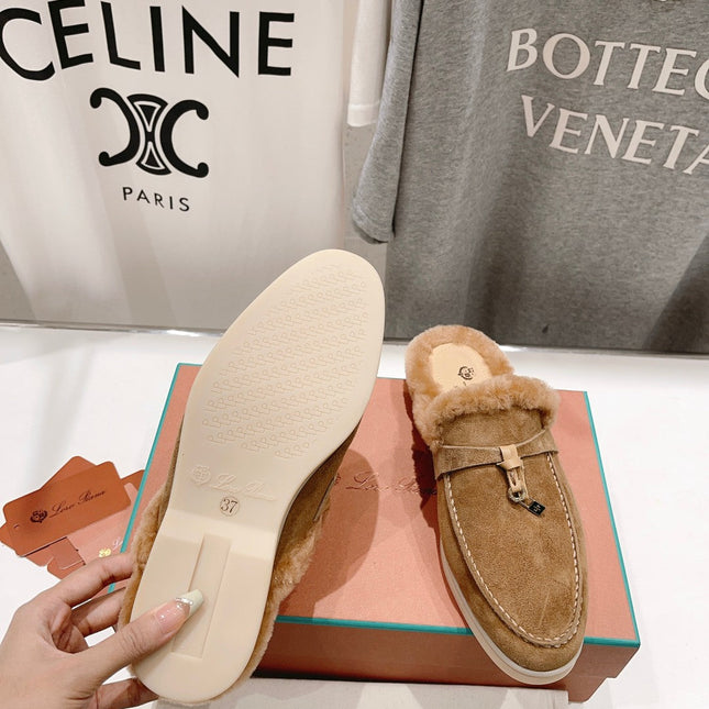 LP CHARMS WALK BABOUCHE LOAFERS TAWNY FLEECE