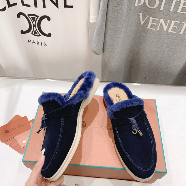 LP CHARMS WALK BABOUCHE LOAFERS INDIGO FLEECE