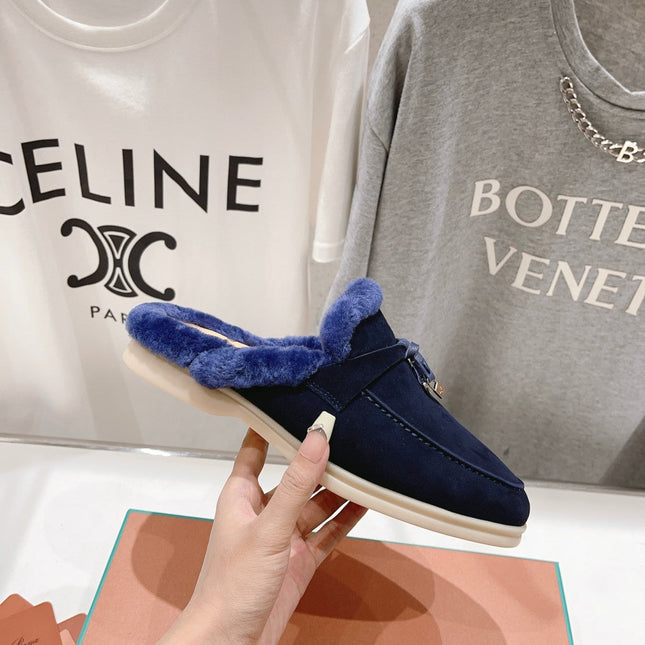 LP CHARMS WALK BABOUCHE LOAFERS INDIGO FLEECE