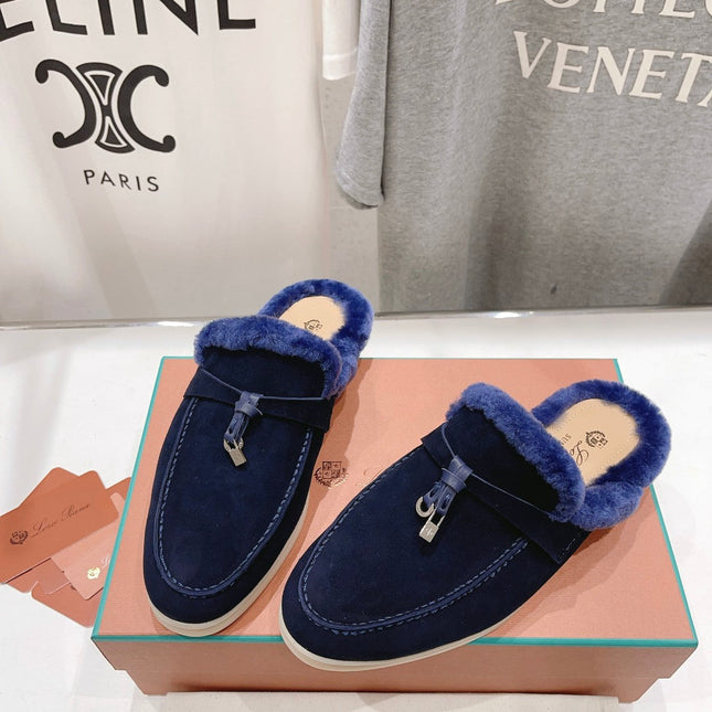 LP CHARMS WALK BABOUCHE LOAFERS INDIGO FLEECE