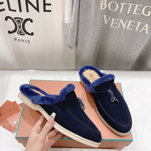 LP CHARMS WALK BABOUCHE LOAFERS INDIGO FLEECE