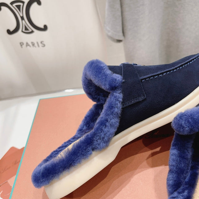 LP CHARMS WALK BABOUCHE LOAFERS INDIGO FLEECE