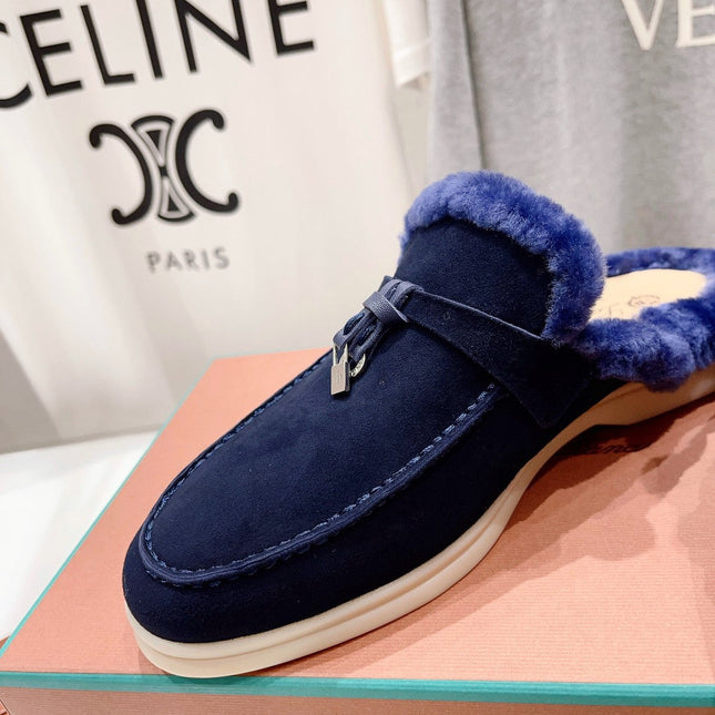 LP CHARMS WALK BABOUCHE LOAFERS INDIGO FLEECE