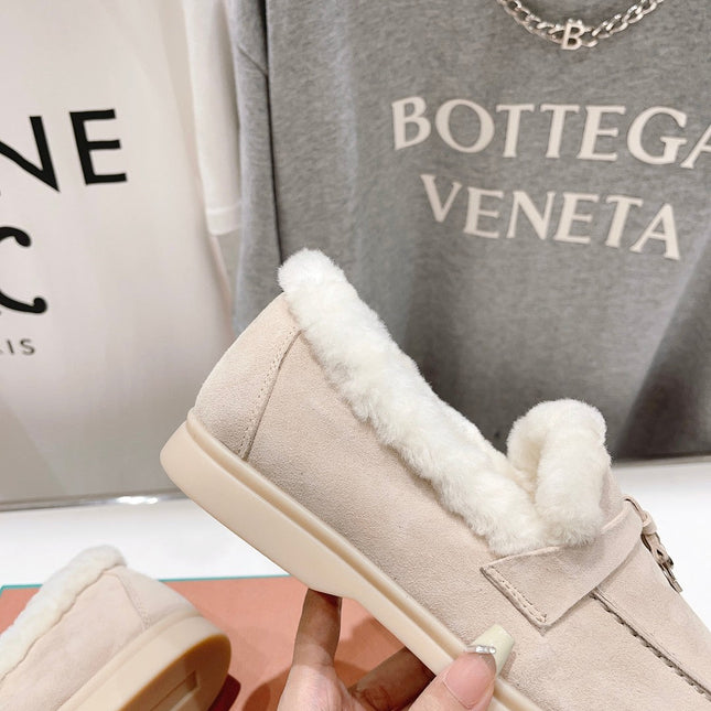 LP SUMMER CHARMS WALK LOAFERS CREAMY WHITE FLEECE