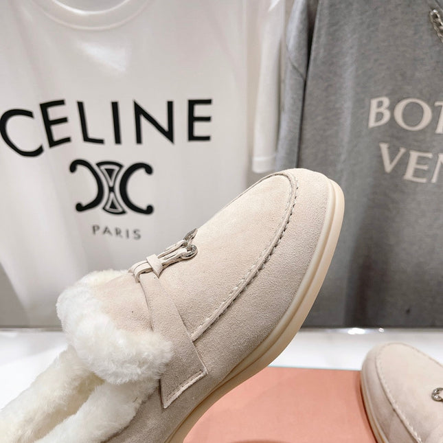 LP SUMMER CHARMS WALK LOAFERS CREAMY WHITE FLEECE