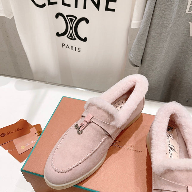 LP SUMMER CHARMS WALK LOAFERS LIGHT PINK FLEECE